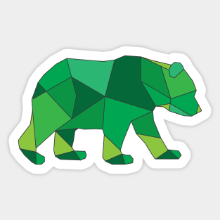 Wildlife green bear Sticker